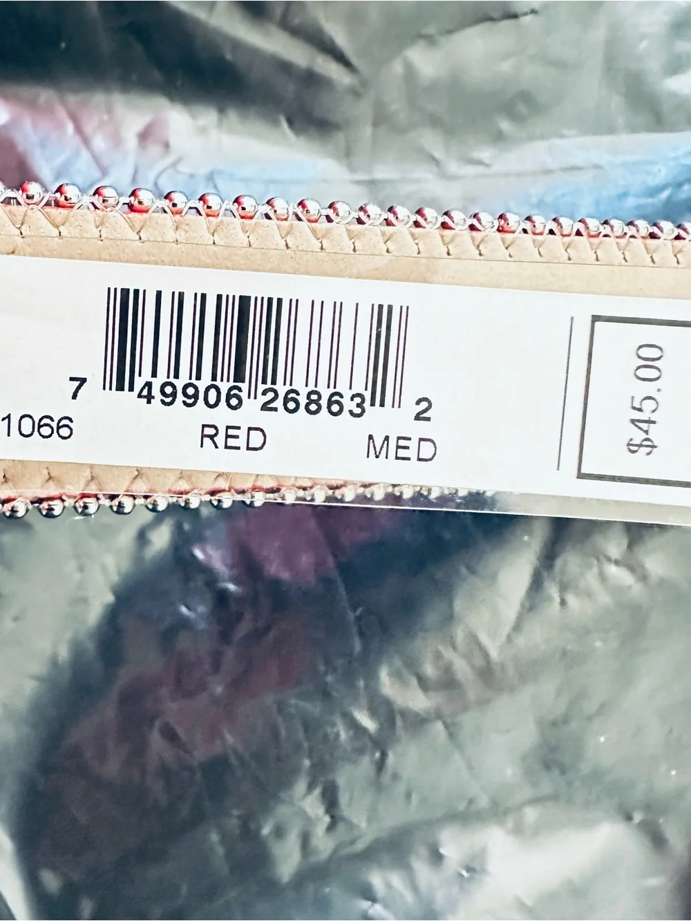 E Women's NWT Calvin Klein Casual red belt size M - Picture 6 of 10